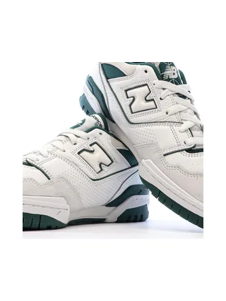 Baskets Blanches/Vertes Homme New Balance BB550 7