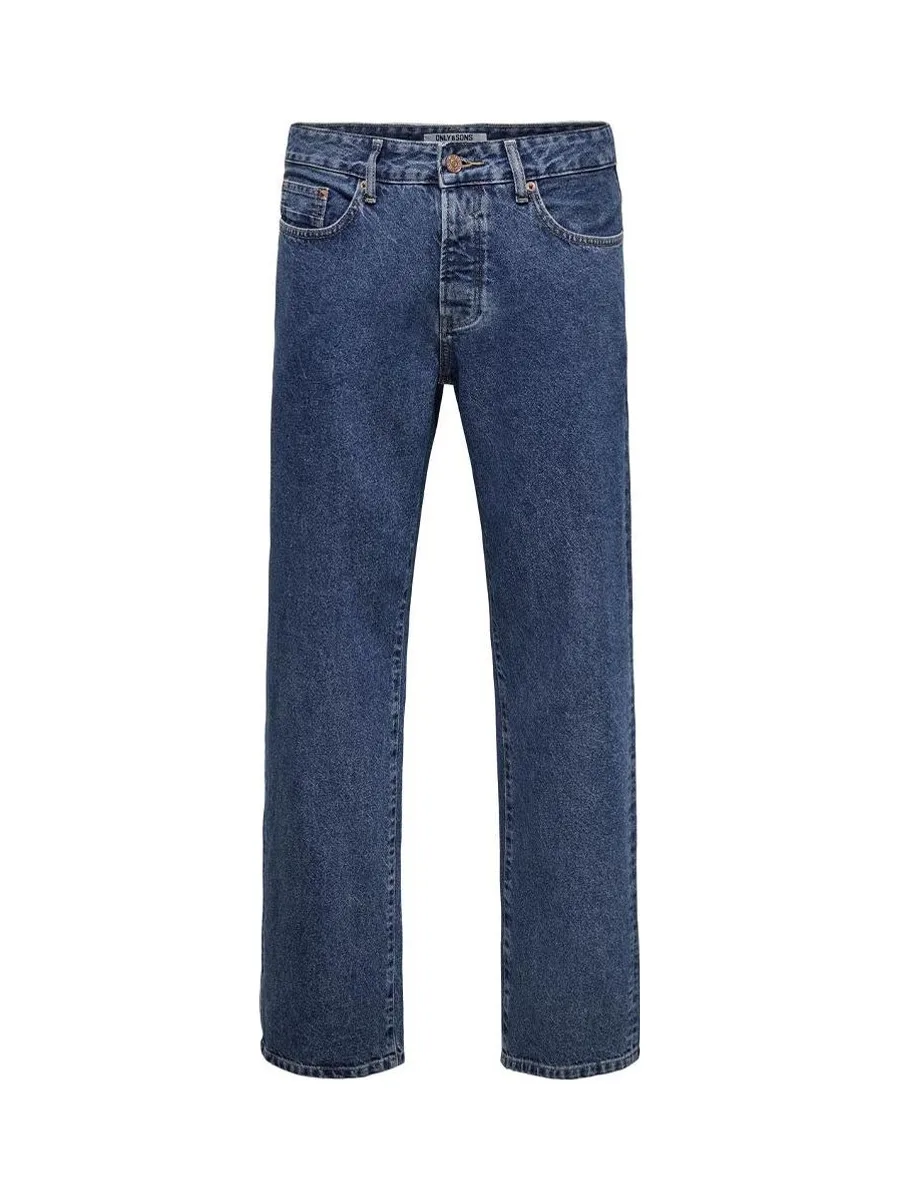 Jean Straight Bleu Foncé Homme Only & Sons Edge 2