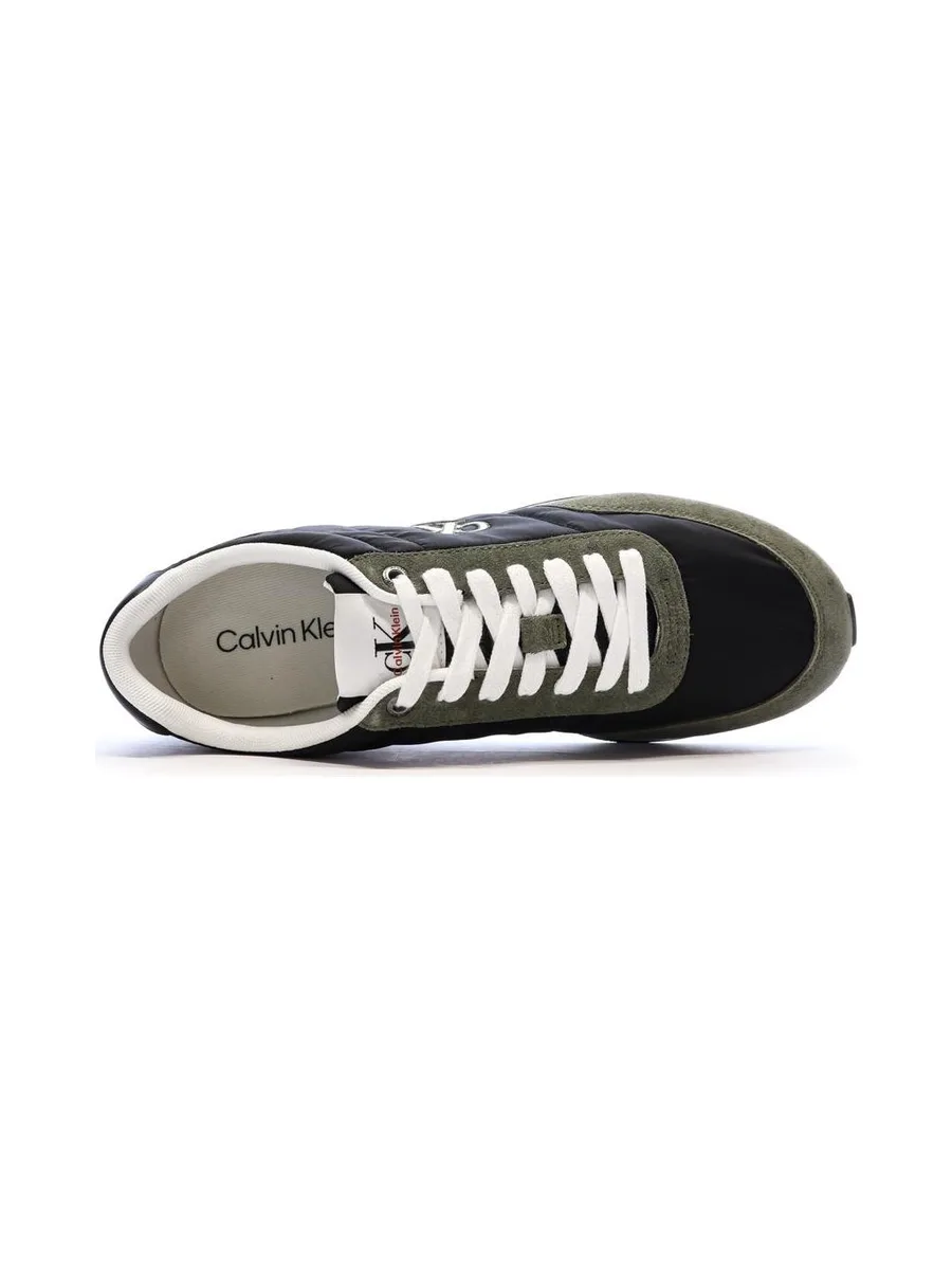 Baskets Noir/Kaki Homme Calvin Klein Jeans Retros 5