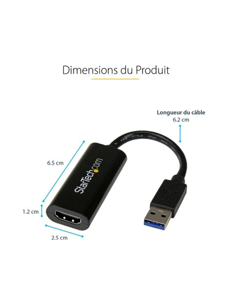 Slim USB 3.0 to HDMI External Video Card 8