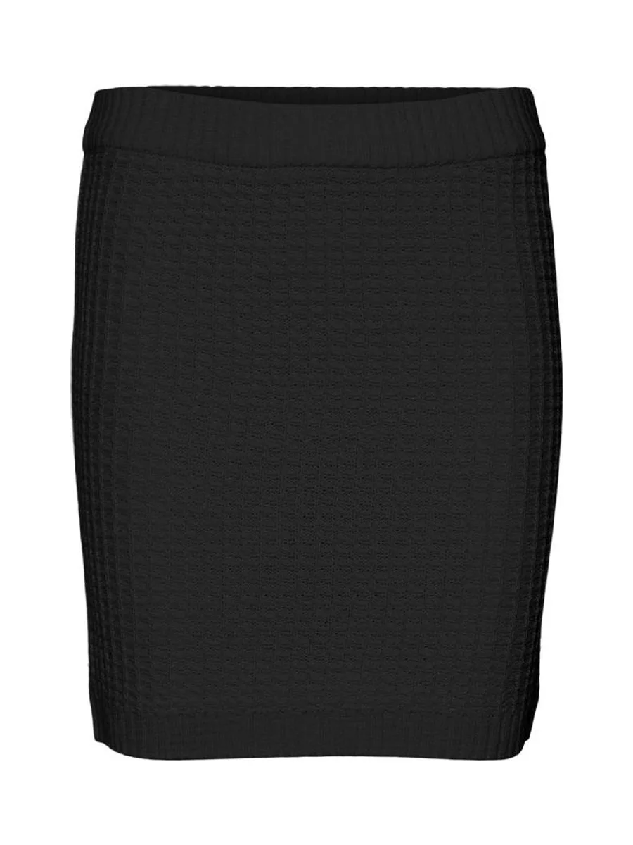 Jupe en Maille Noire Femme Vero Moda Omega 4