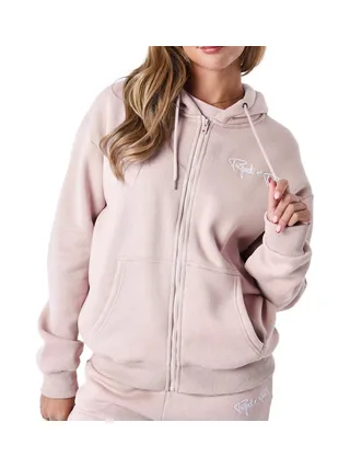 Sweat Zippé Rose Femme Project X Paris Basic Full Logo 1