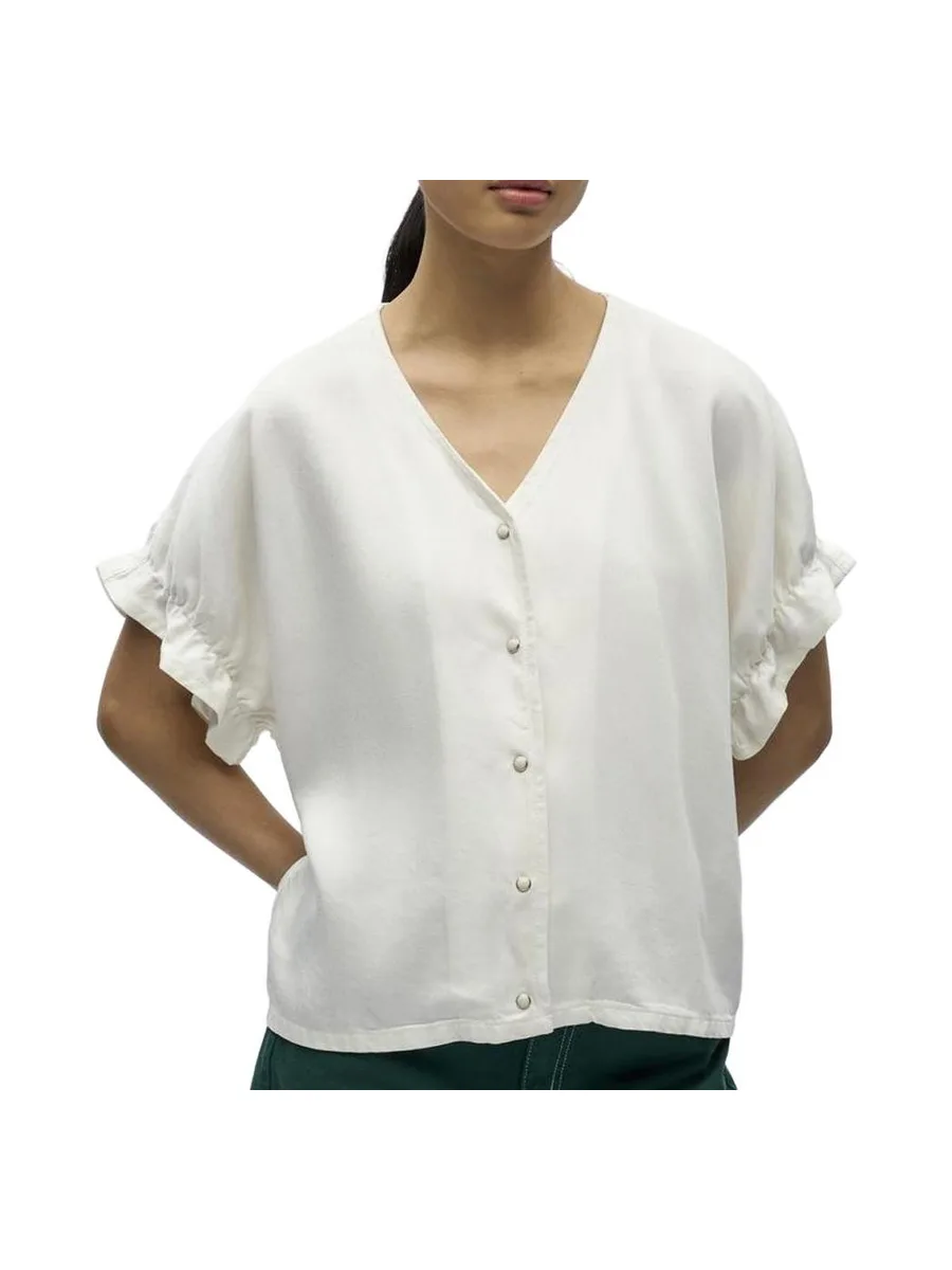 Blouse fluide blanche femme Vero Moda Frame 2