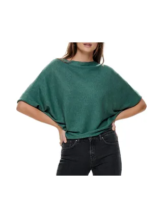 Pull Vert foncé manches 3/4 Femme JDY New Behave 1
