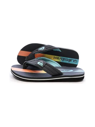 Tongs Bleu/Noir Garçon Quiksilver Molo Layback 1