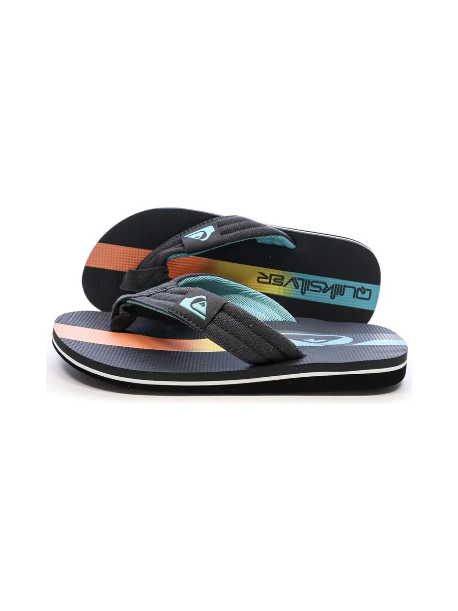 Tongs Bleu/Noir Garçon Quiksilver Molo Layback 2