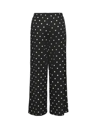 Pantalon fluide Beige/Noir à pois Femme JDY Ebbie 2