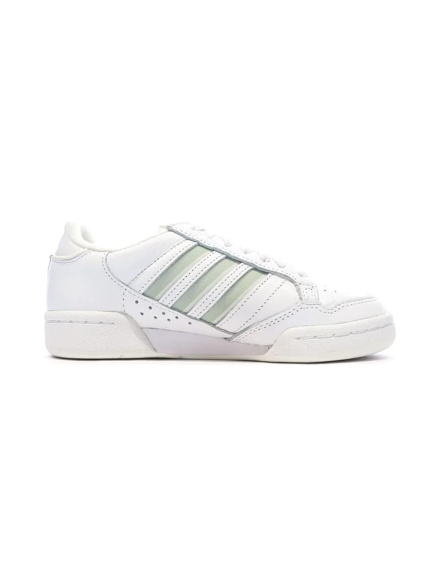 Baskets Blanc/Vert Femme Adidas Continental 80 Stripes 3