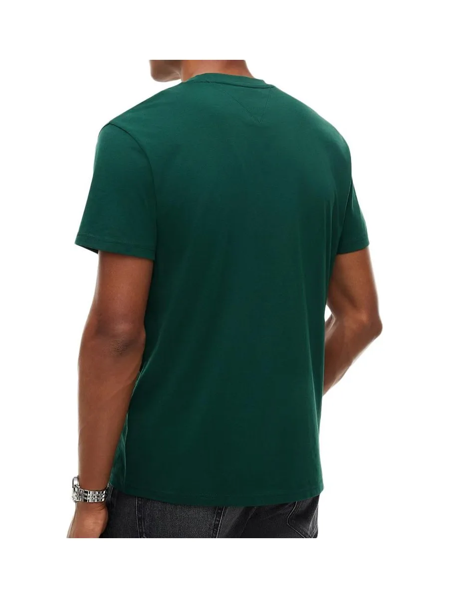 T-Shirt Vert Foncé Homme Tommy Hilfiger Reg Linearss 3