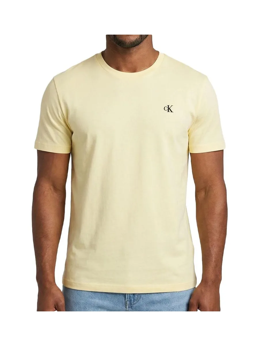 T-Shirt Jaune Homme Calvin Klein Jeans Classics 2