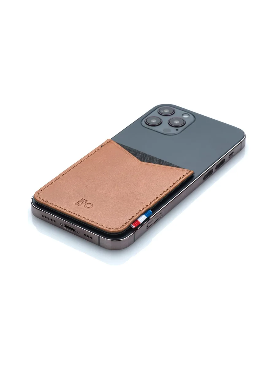 RAPH - Porte-cartes adhésif pour smartphone en liège - Naturel 15