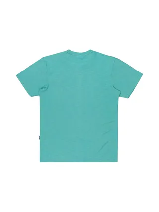 T-Shirt Turquoise Homme Quiksilver Slub roundneck 2
