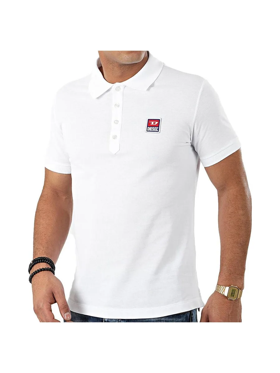 Polo Blanc Homme Diesel T-Smith 2