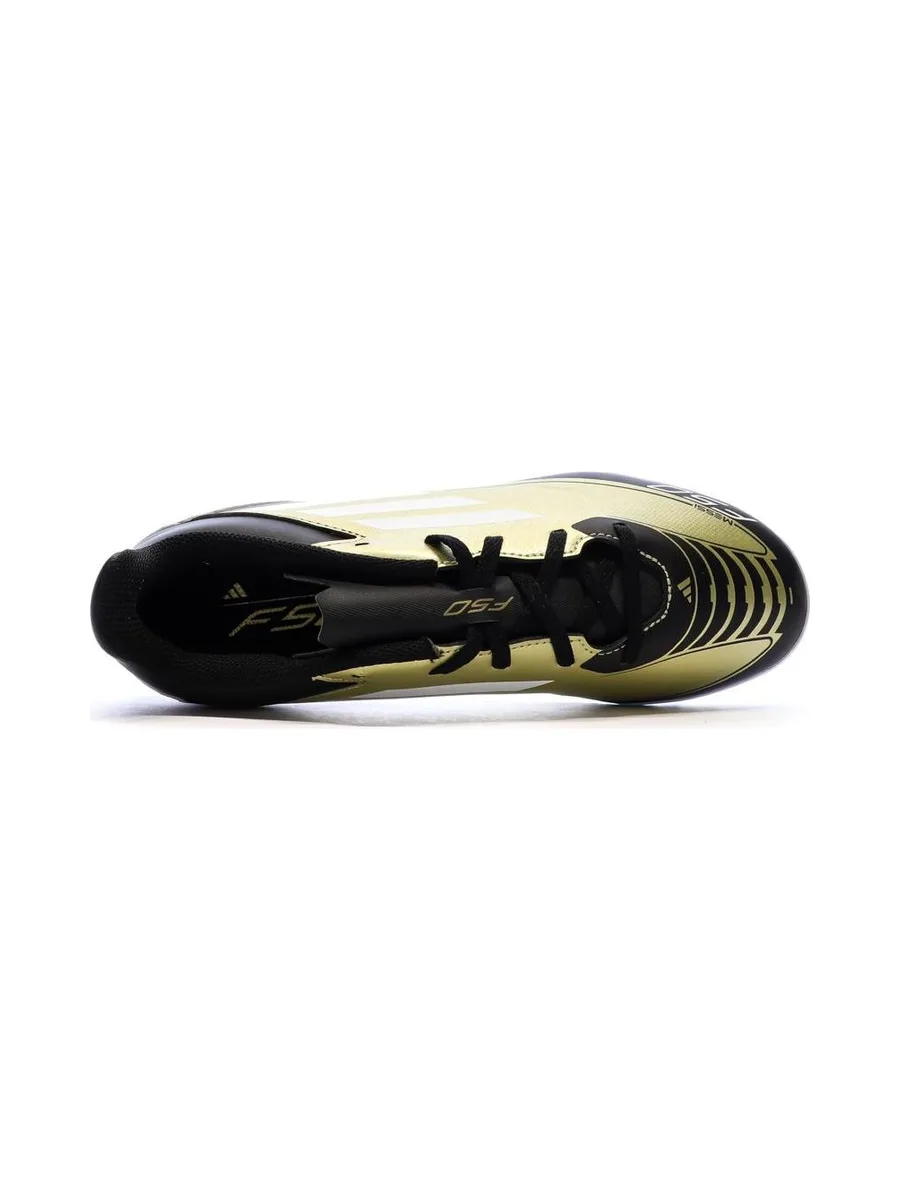 Chaussures de Foot Doré/Noir Homme Adidas F50 Club TF Messi 5