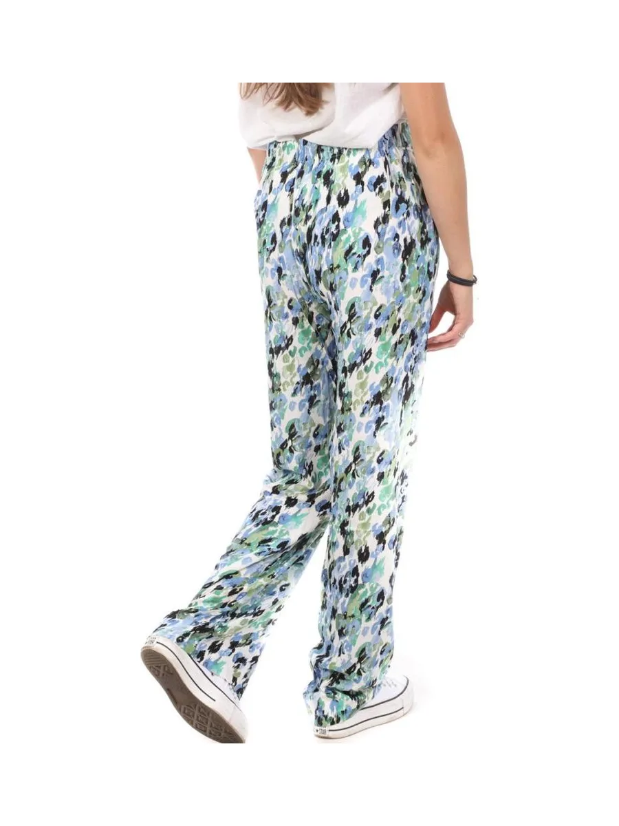 Pantalons Ample Vert/Bleu Femme Vero Moda Wide 3