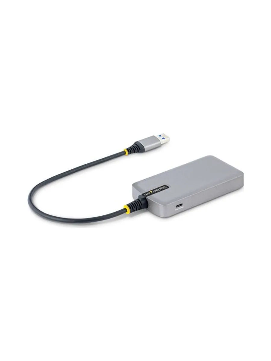 3-Port USB Hub w/GbE Ethernet Adapter 2