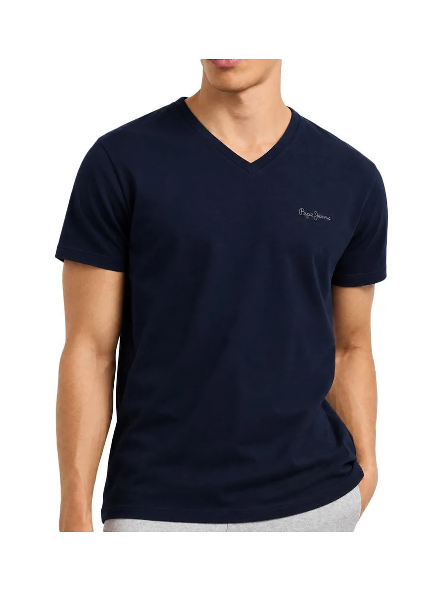 T-shirt Marine Homme Pepe jeans Originalses 2