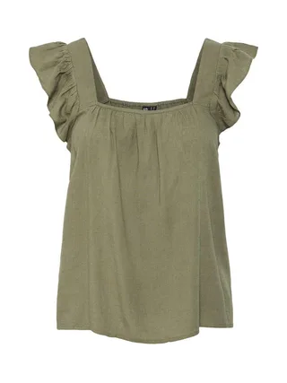 Débardeur Vert Femme Pieces Pia 3