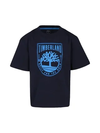 T-Shirt Marine Garçon Timberland T60291 1