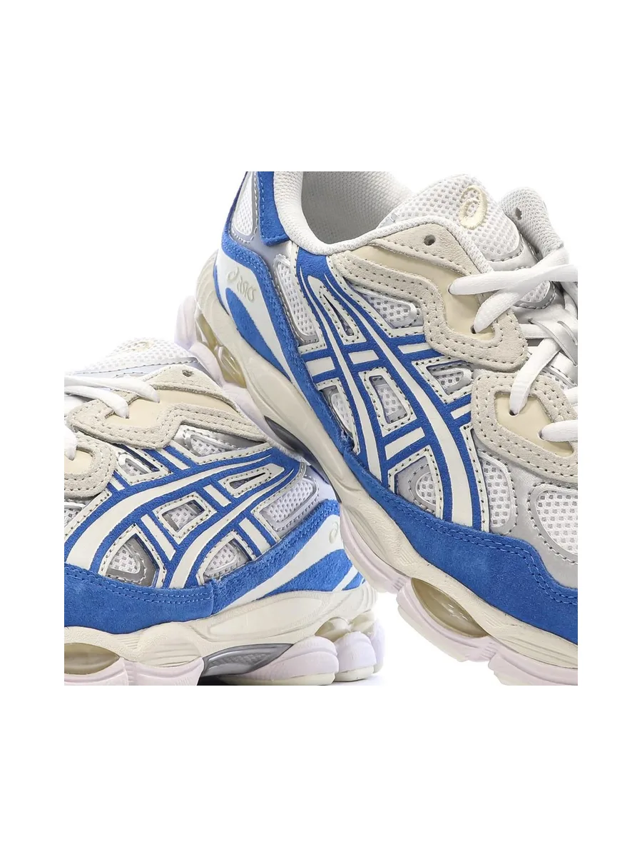 Baskets Blanches/Bleu Homme Asics Gel-nyc 8