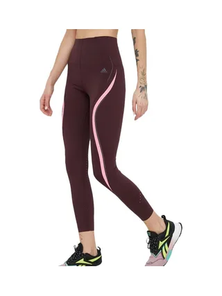 Legging de Sport Bordeaux Femme Adidas Luxe 1