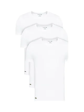 x3 T-shirt Blanc Homme Lacoste TH3321 3