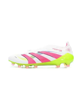 Chaussures de Foot Blanc/Rose Homme Adidas Predator Elite Ll AG 1