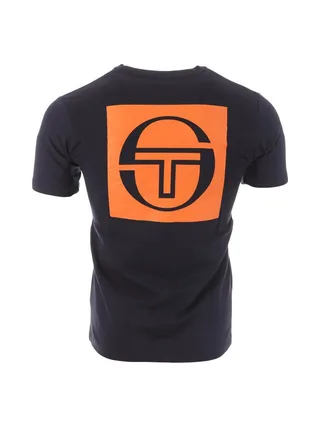 T-shirt Marine/Orange Homme Sergio Tacchini Squared 2