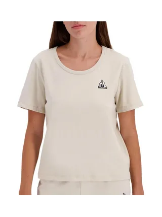T-Shirt Beige Femme Le Coq Sportif Contemporain 1