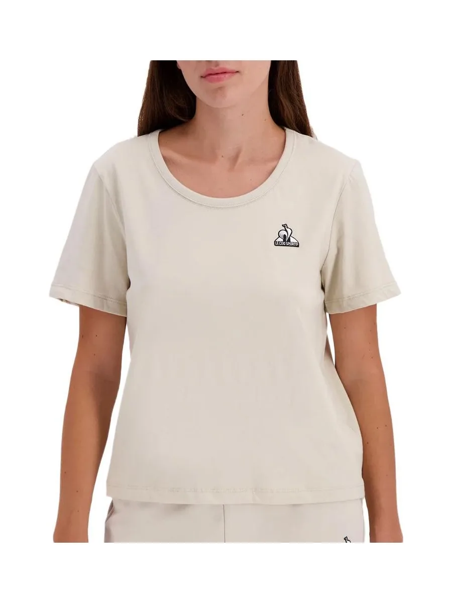T-Shirt Beige Femme Le Coq Sportif Contemporain 2