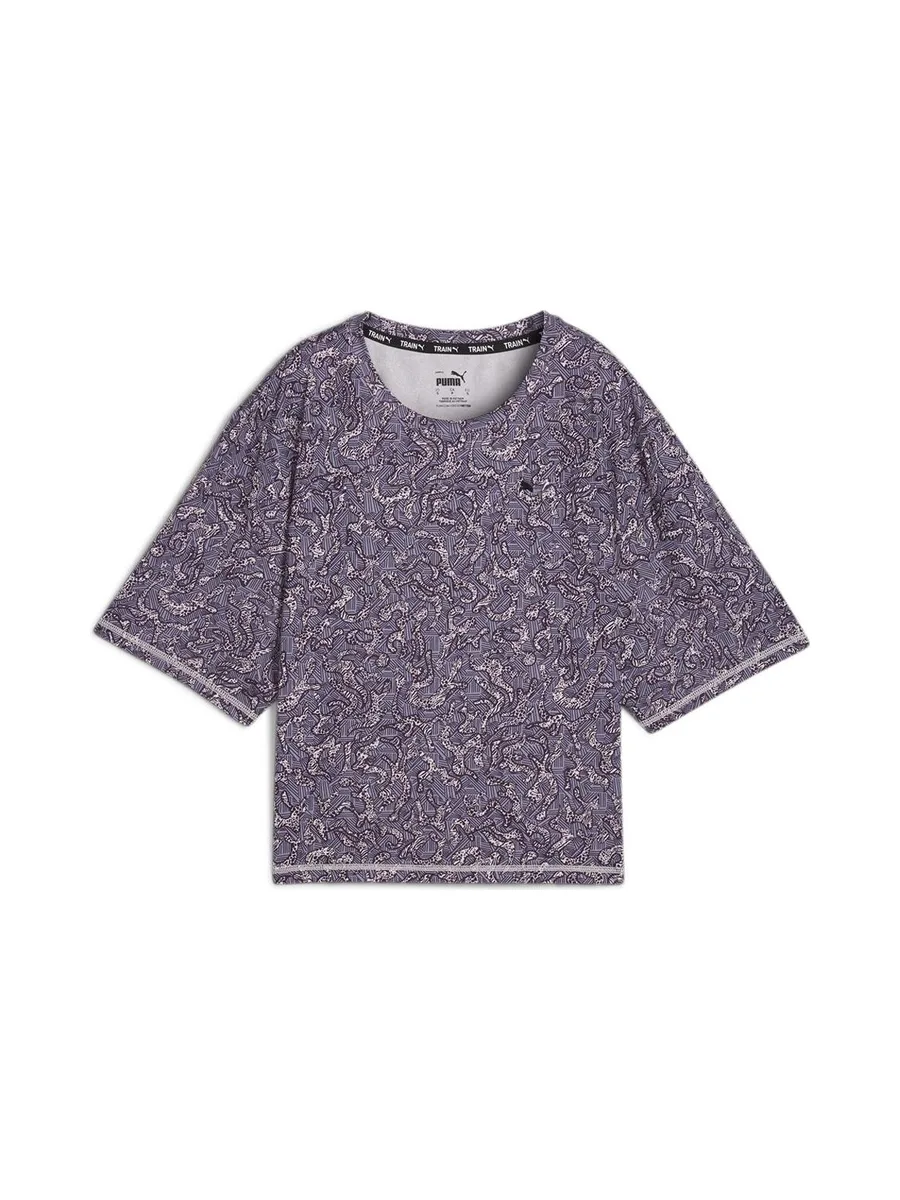 T-Shirt Violet Femme Puma Train Favorite 2