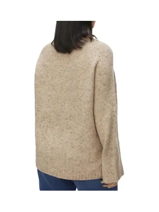 Pull en Maille Beige Femme Vero Moda Curve Cingrid 2