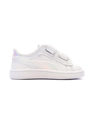 Baskets Blanches Fille Puma Smash 3.0 Holo 2