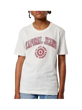 T-Shirt Blanc/Rouge Garçon Kaporal Olla 1