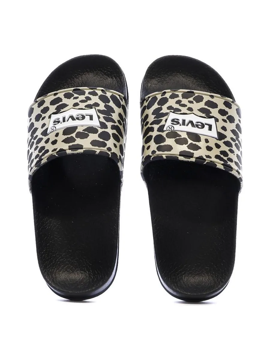 Claquettes Noir Fille Levi's Pool 4