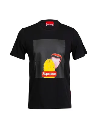 T-shirts Bleu Homme Supreme Grip Cactus 1