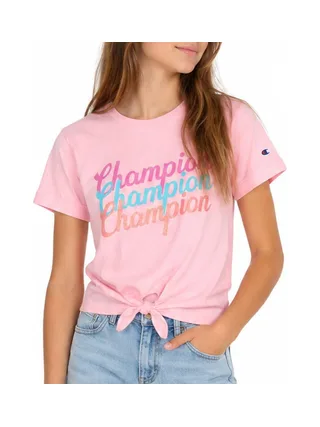 T-Shirt Rose clair Fille Champion Graphic 1
