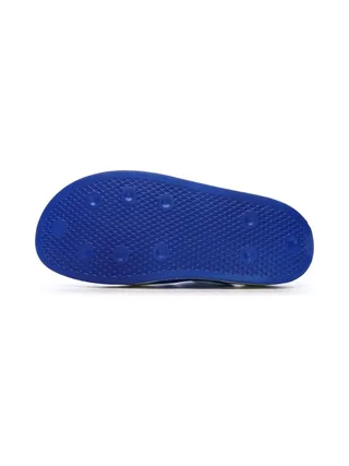 Baskets Blanches/Bleu Homme Adidas Puffylette 4