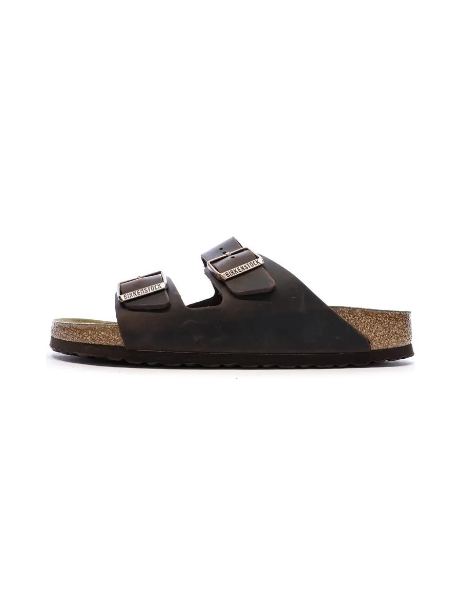 Sandales Marron Cuir Homme Birkenstock Arizona 2