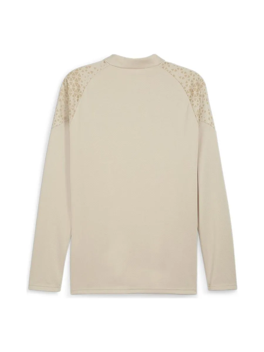 OM Sweat 1/4 zip Beige Homme Puma 2023/2024 3