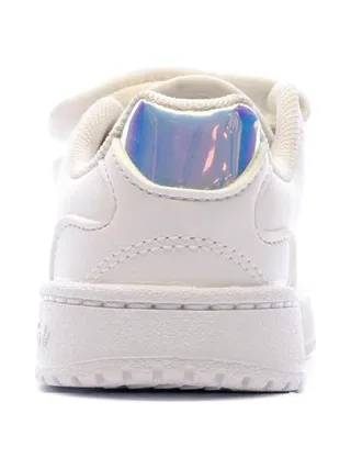 Baskets Blanche/Argent Fille Adidas NY 90 CF 3