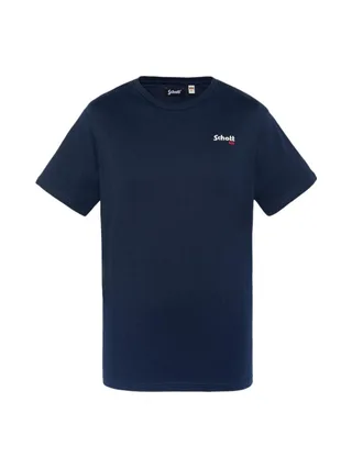 T-shirt brodé marine homme Schott NYC 1