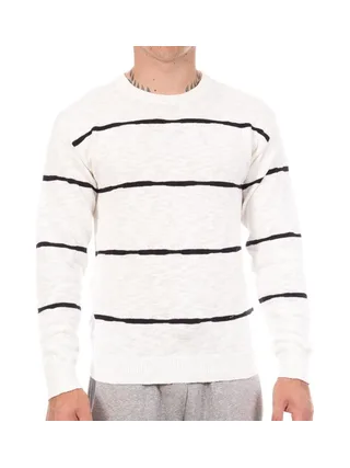Pull Blanc/Noir Homme Teddy Smith Lizio 1