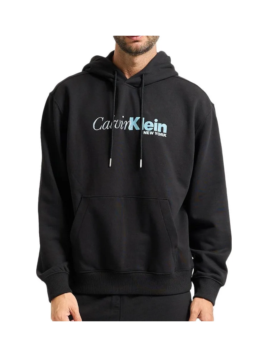 Sweat Noir Homme Calvin Klein Jeans Cursi 1