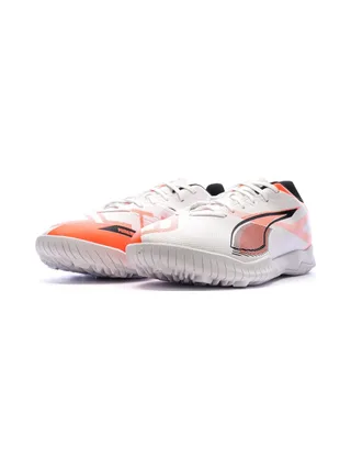 Chaussures de Football Blanches/Oranges Homme Puma Ultra 5 6