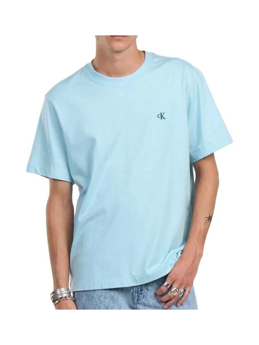 T-Shirt Bleu Homme Calvin Klein Jeans Easy LV04RC275G 2