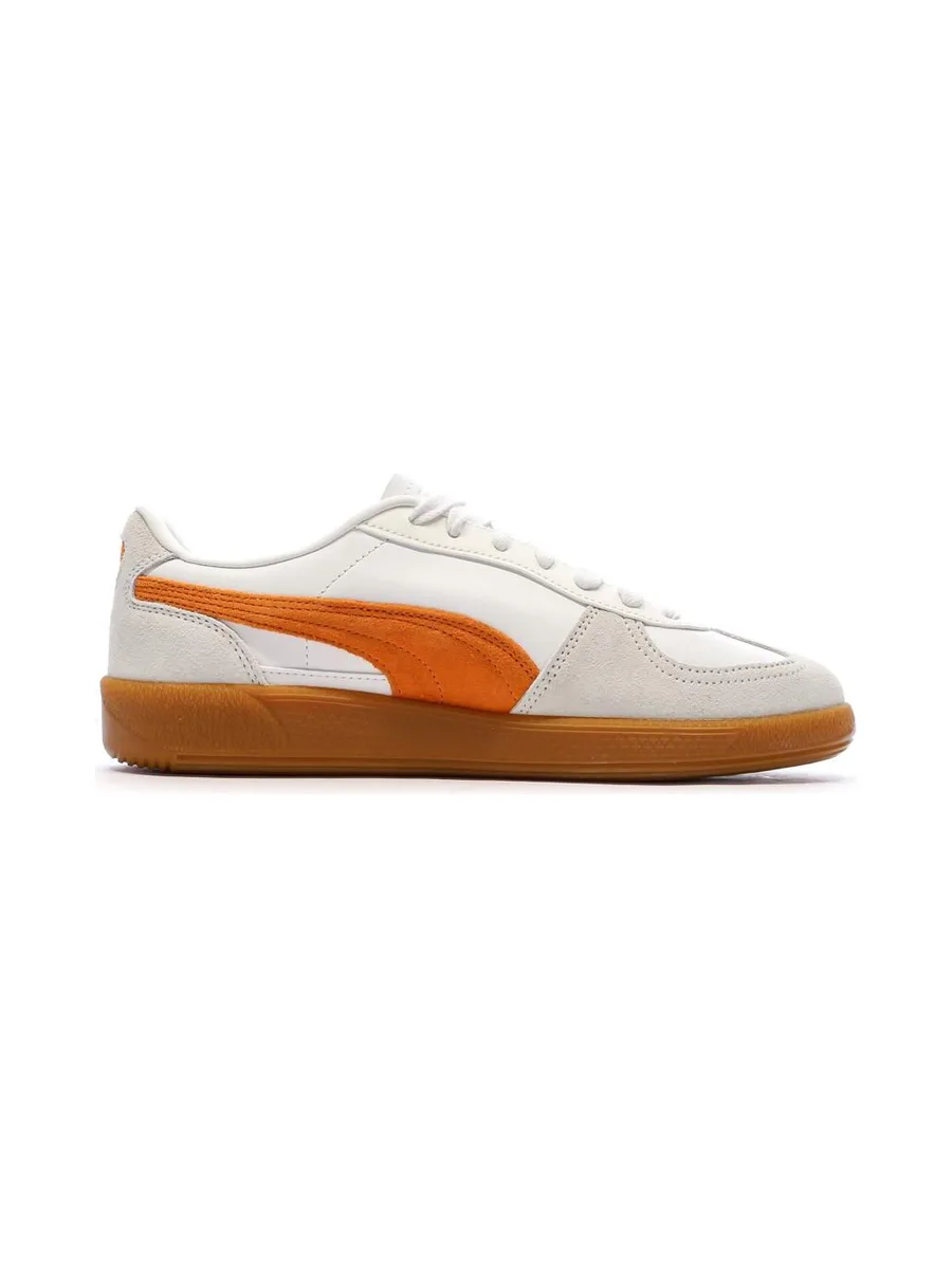 Baskets Blanc/Orange Mixte Puma Palermo 3