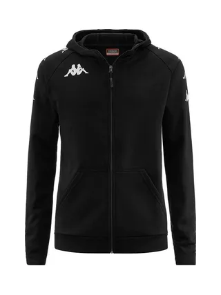 Sweat Zippé Noir Garçon Kappa Divieto 1