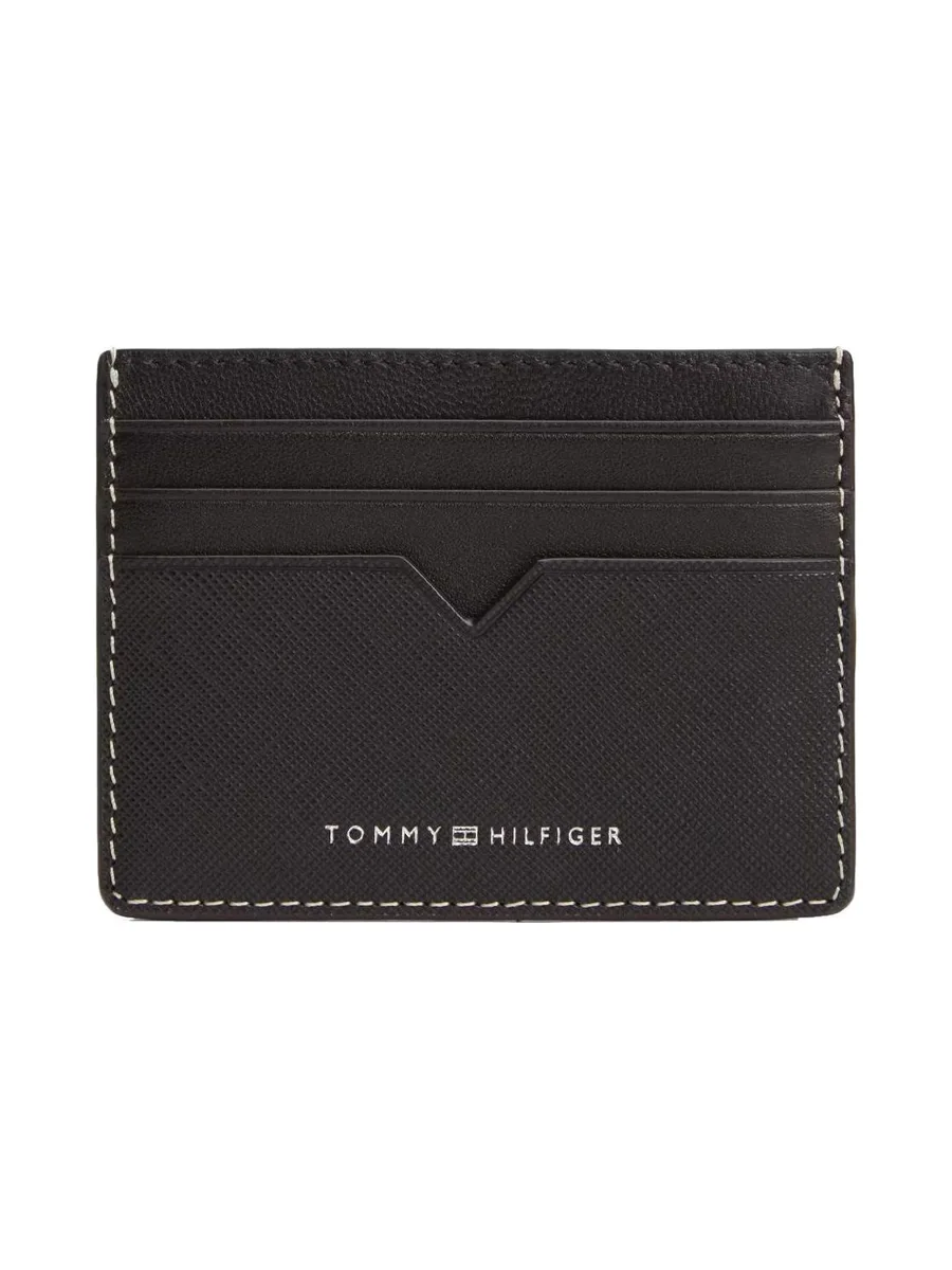 Portefeuille Noir Homme Tommy Hilfiger Saffianos0 2