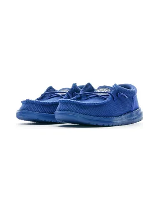 Chaussures Bleu Garçon Hey Dude Wally Youth Funk Mono 6
